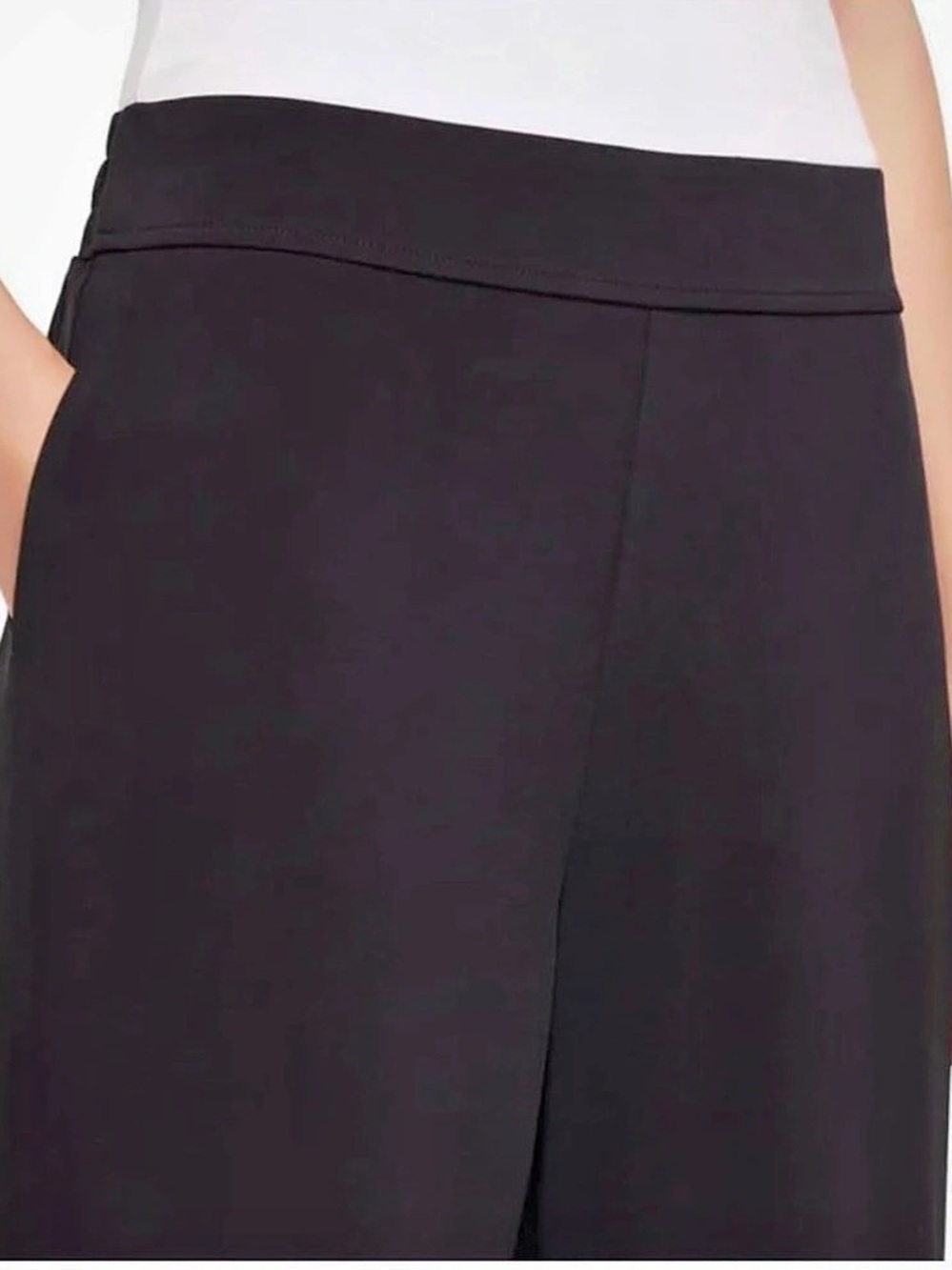 three dots Wide Leg Pant Pants in Black Size XL NWT - Picture 6 of 9